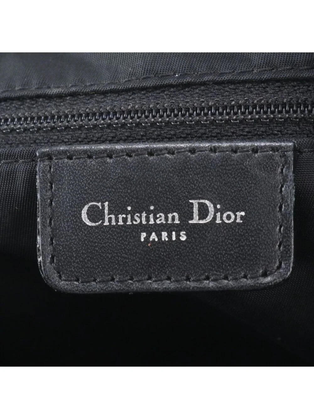 Dior Trotter Leather Shoulder Bag Crossbody Messenger Black